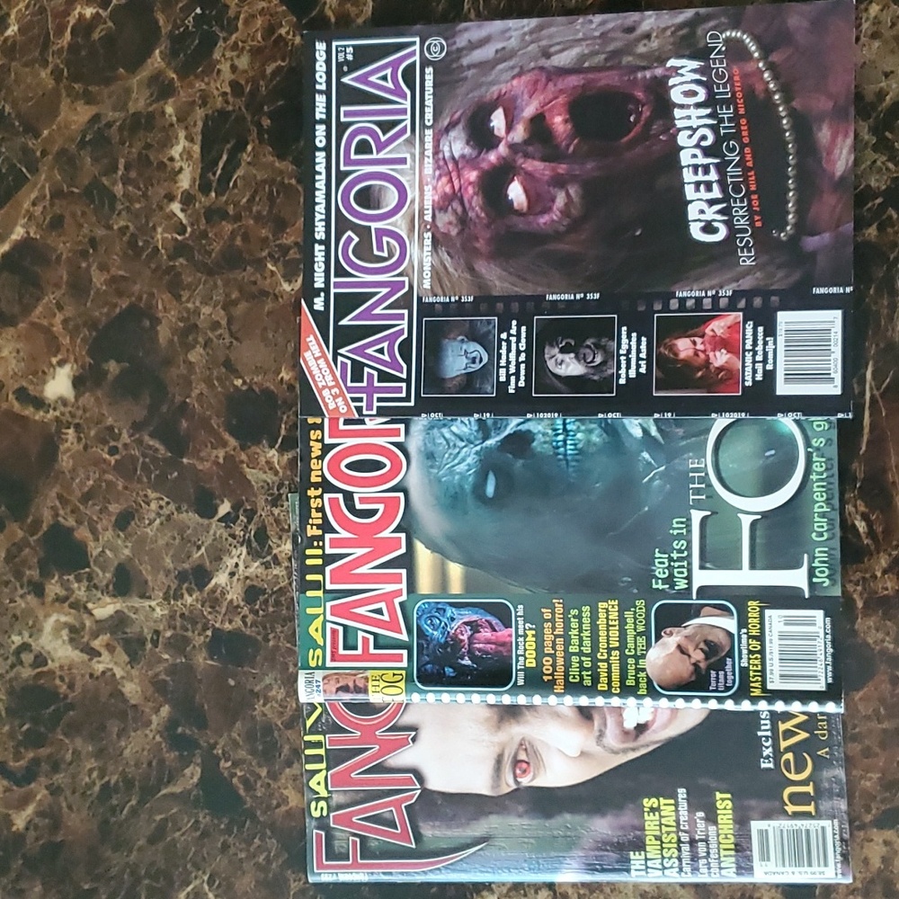 3 Fangoria Magazine Stephen King Evil Dead Creepshow